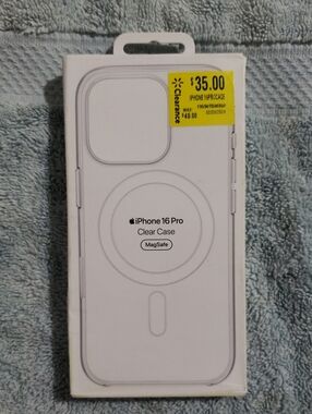 Clear Case With Magsafe For iPhone 16 Pro 6.3", Geniune Case